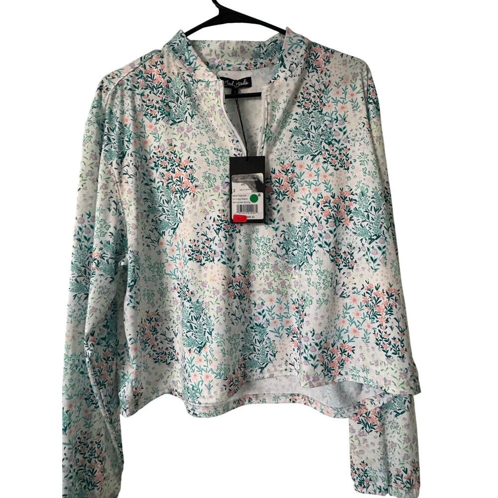 NWT Bad Birdie Floral Women UV Long Sleeve Top – Spring Has Sprung Golf Shirt XL